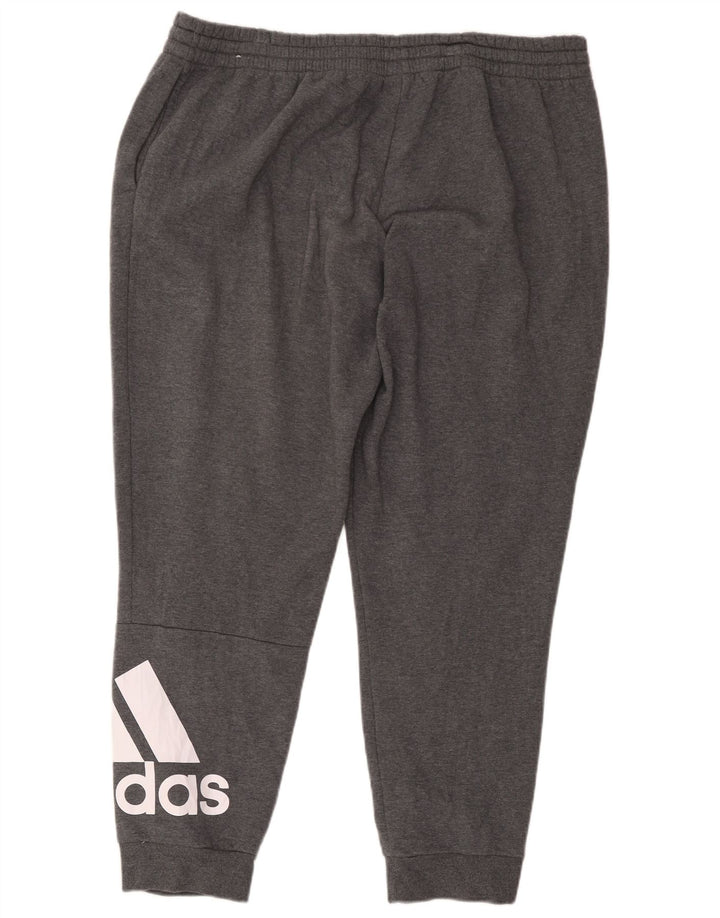 Adidas Mens Graphic Chándal Pantalones Joggers 2XL Gris Poliéster