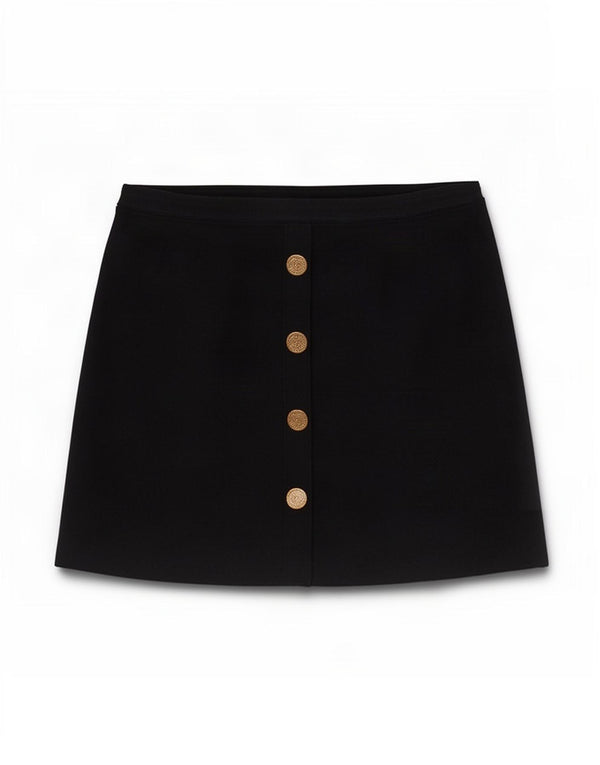 Zara Mujer Minifalda Pequeña W26 Azul Marino