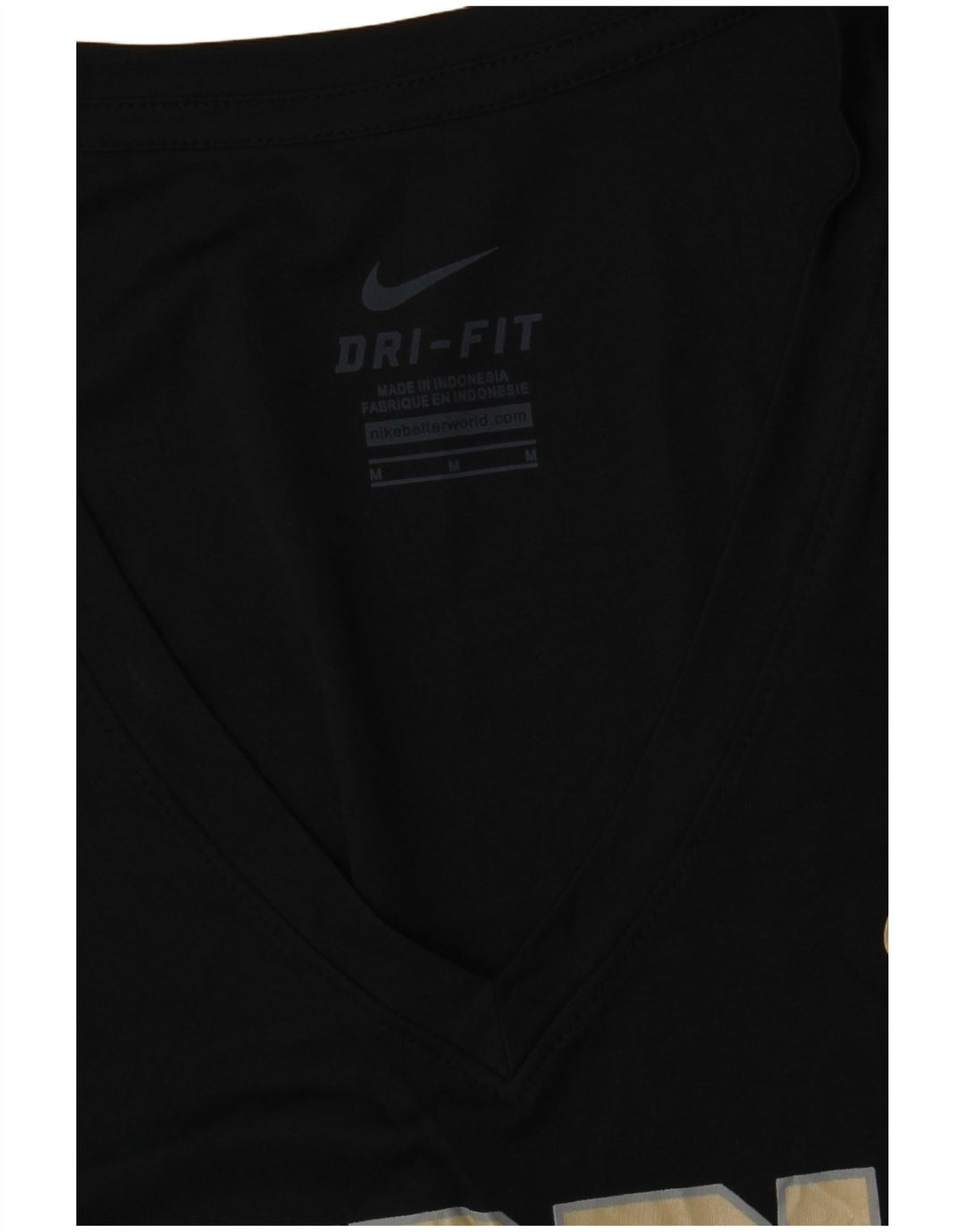 NIKE Purdue Graphic Camiseta para Mujer UK 12 Medium Black