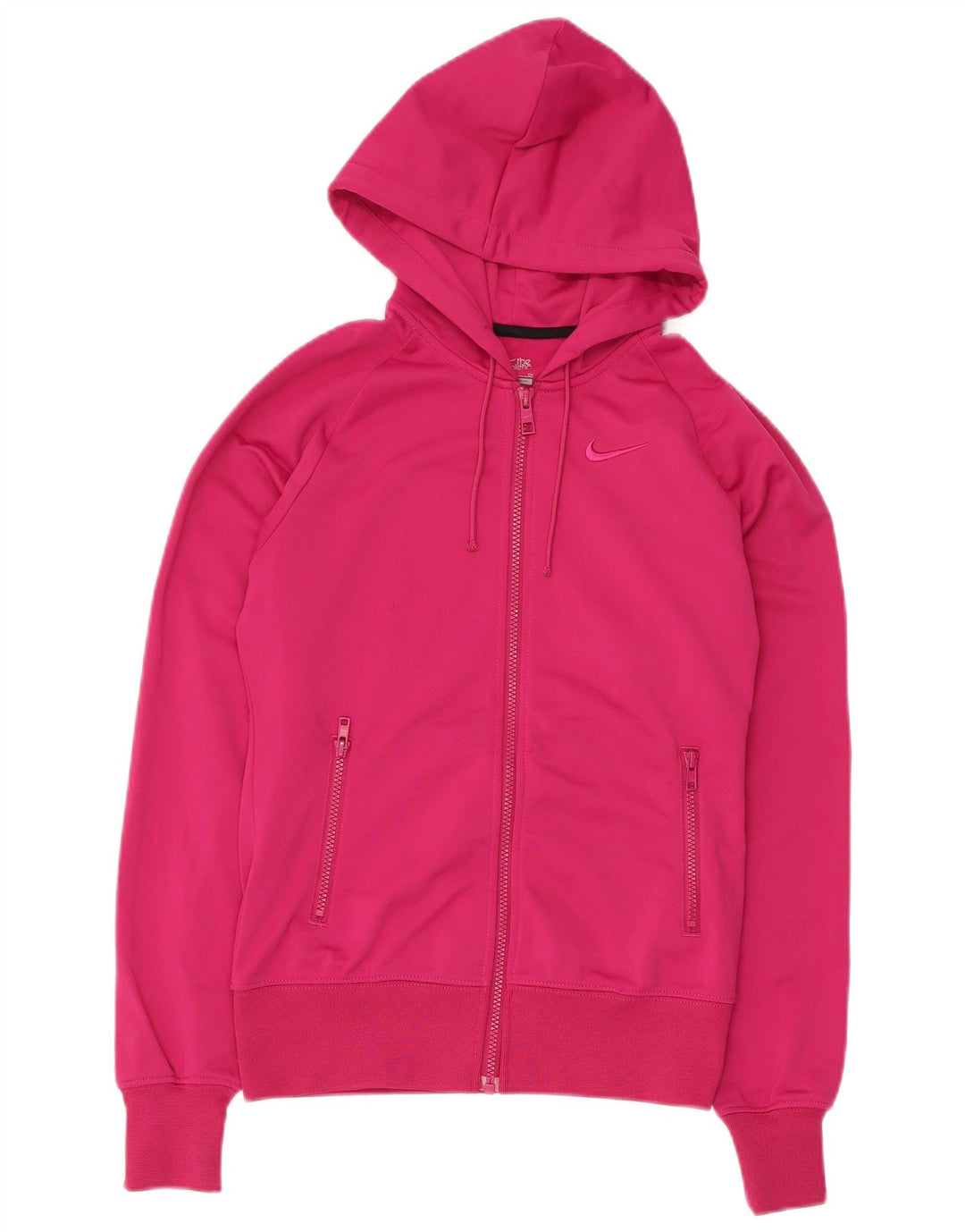 Nike Sudadera con capucha y cremallera para mujer UK 10 Small Pink Poliéster