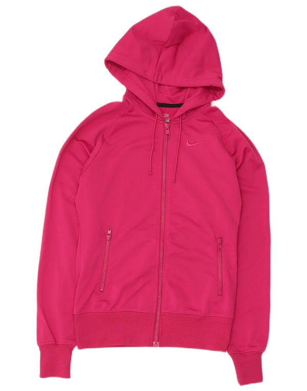 Nike Sudadera con capucha y cremallera para mujer UK 10 Small Pink Poliéster
