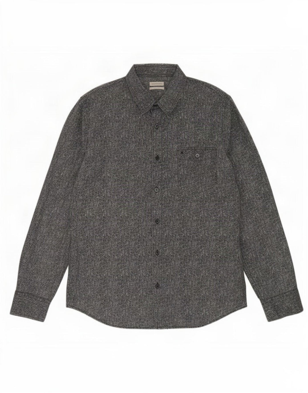 Calvin Klein Jeans Camisa con estampado abstracto para hombre XL Algodón gris