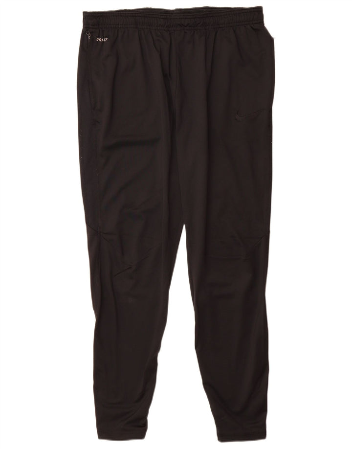 Nike Dri Fit - Pantalón de chándal para hombre, talla XL, poliéster negro