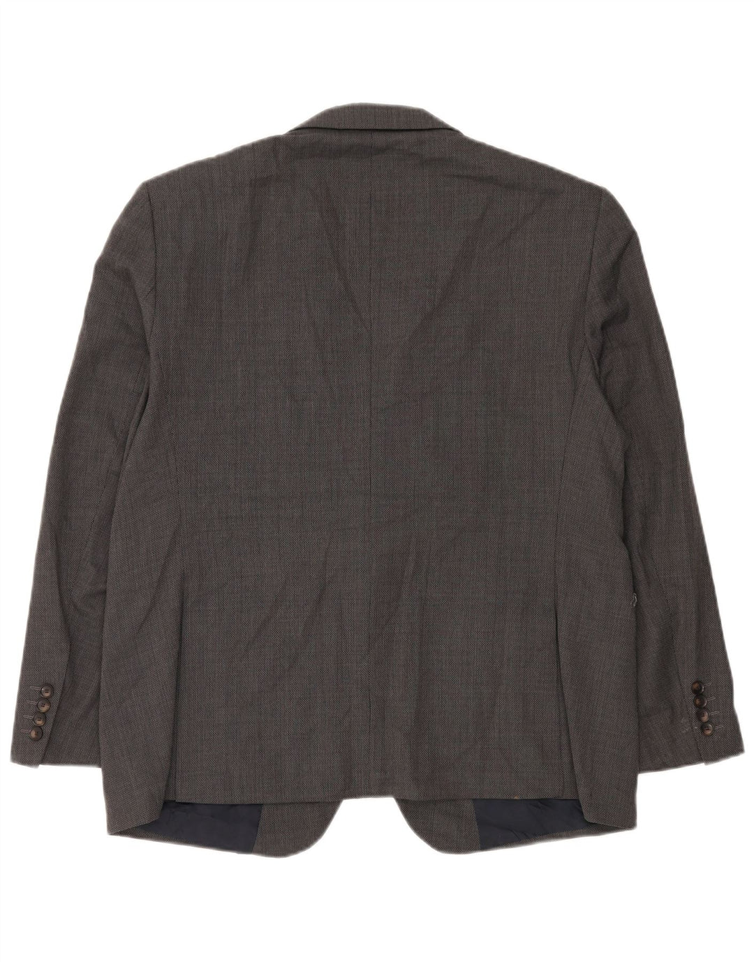 Marks & Spencer Chaqueta Blazer Corta de 2 Botones para Hombre UK 44 XL Lana Gris