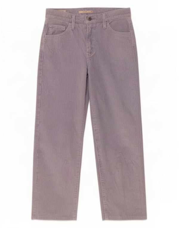 Levi's Mujer Baggy Dad Pantalones De Pana De Pierna Ancha W26 L25 Algodón Púrpura