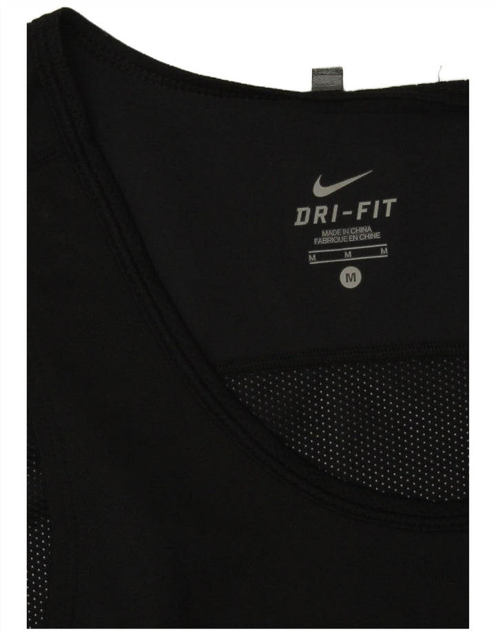 Nike Hombre Dri Fit Chaleco Top Medio Negro Poliéster