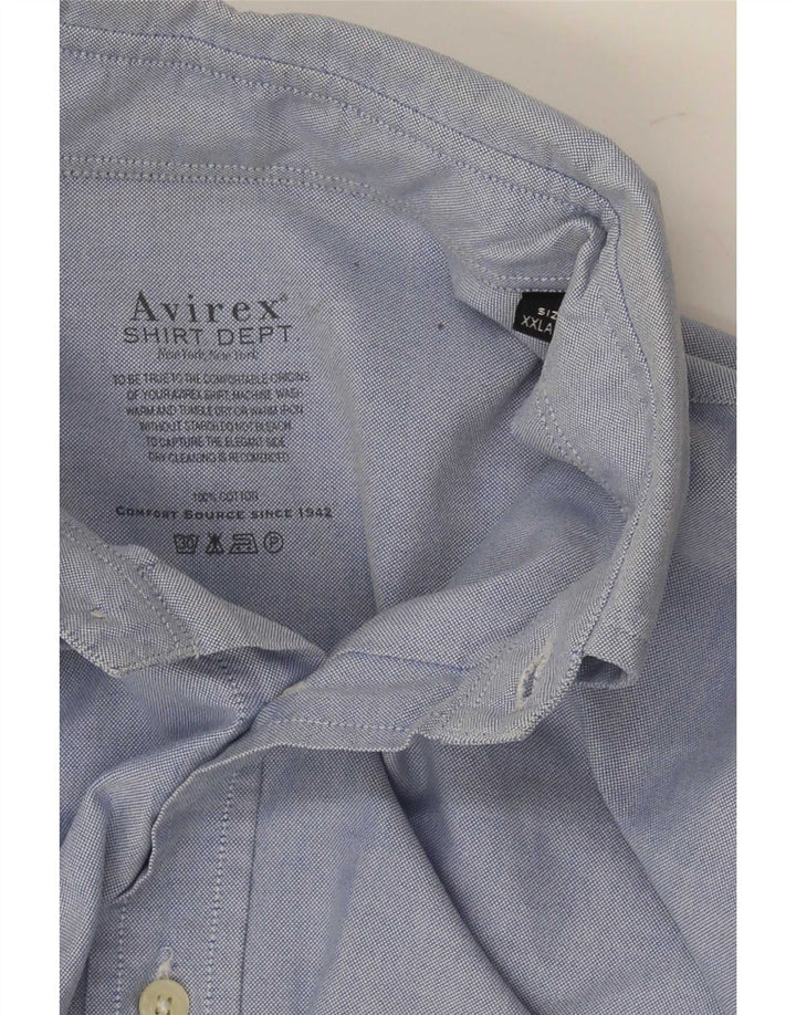Camisa Avirex Hombre 2XL Algodón Azul
