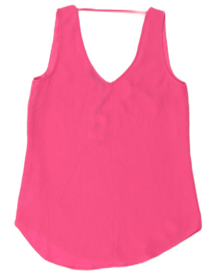 Oasis Blusa sin mangas para mujer Top UK 8 Small Poliéster rosa