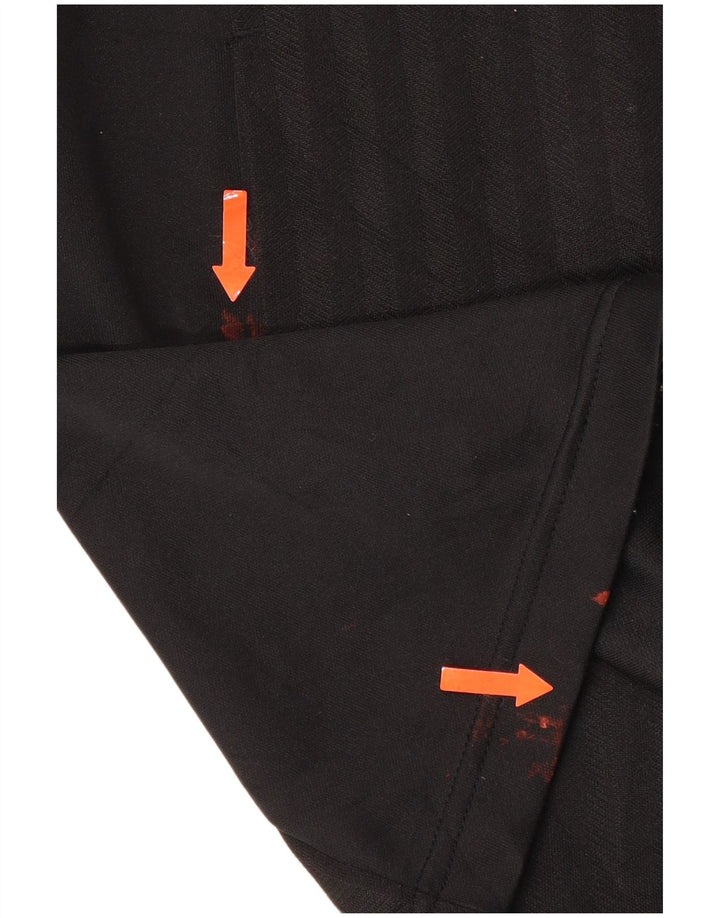 ADIDAS Chaqueta de chándal para hombre Reino Unido 38/40 Mediano Negro Rayas