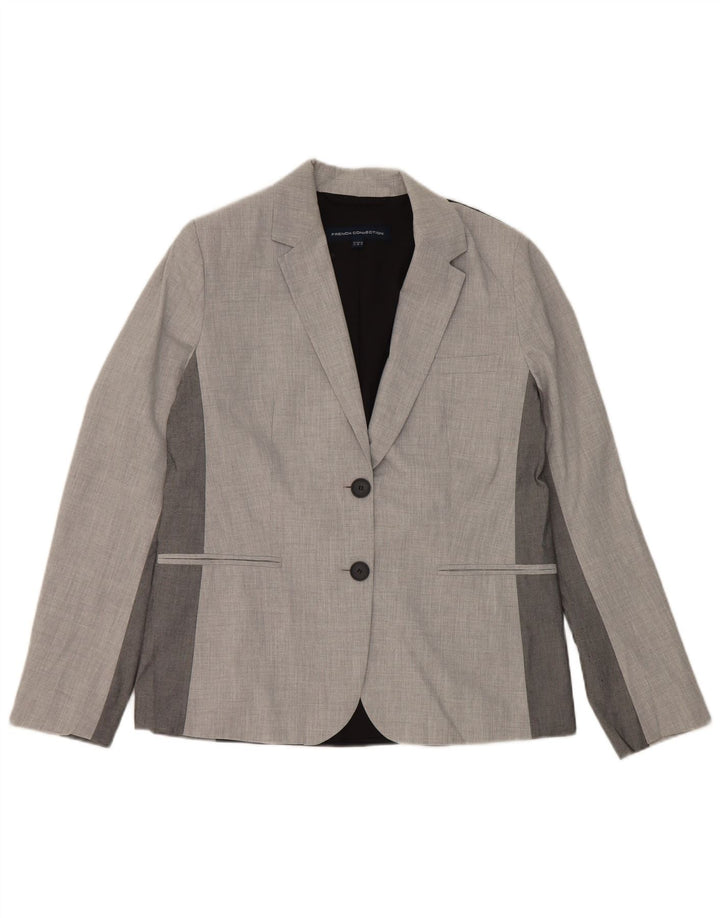 French Connection Chaqueta tipo blazer para mujer UK 40 Gris medio Clásico