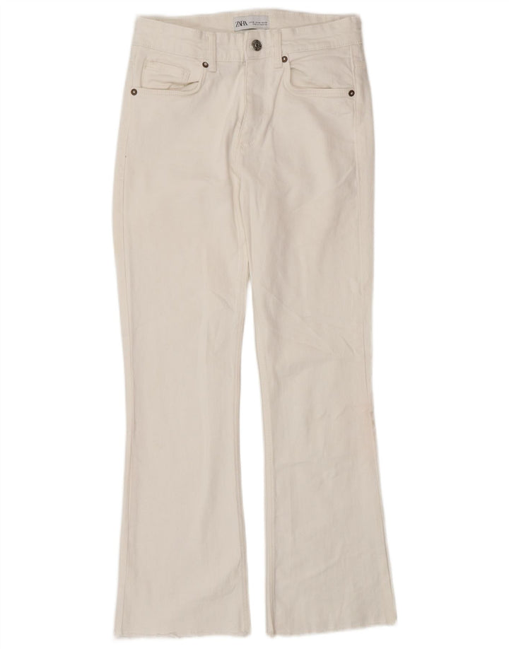 Zara Vaqueros Bootcut Mujer EU 36 XS W26 L27 Blanco