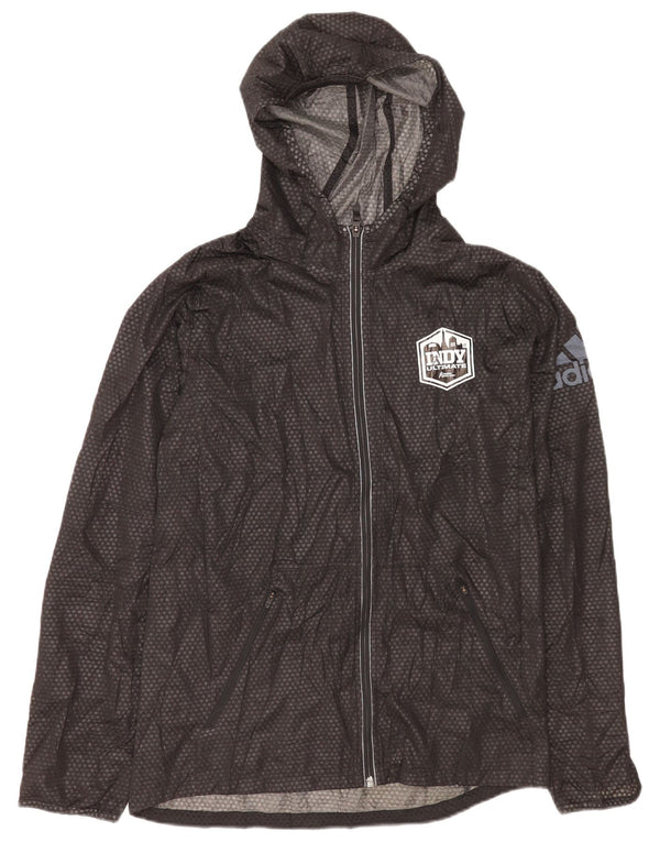 Adidas Climawarm - Chaqueta impermeable con capucha para hombre, talla 38, talla mediana, color negro