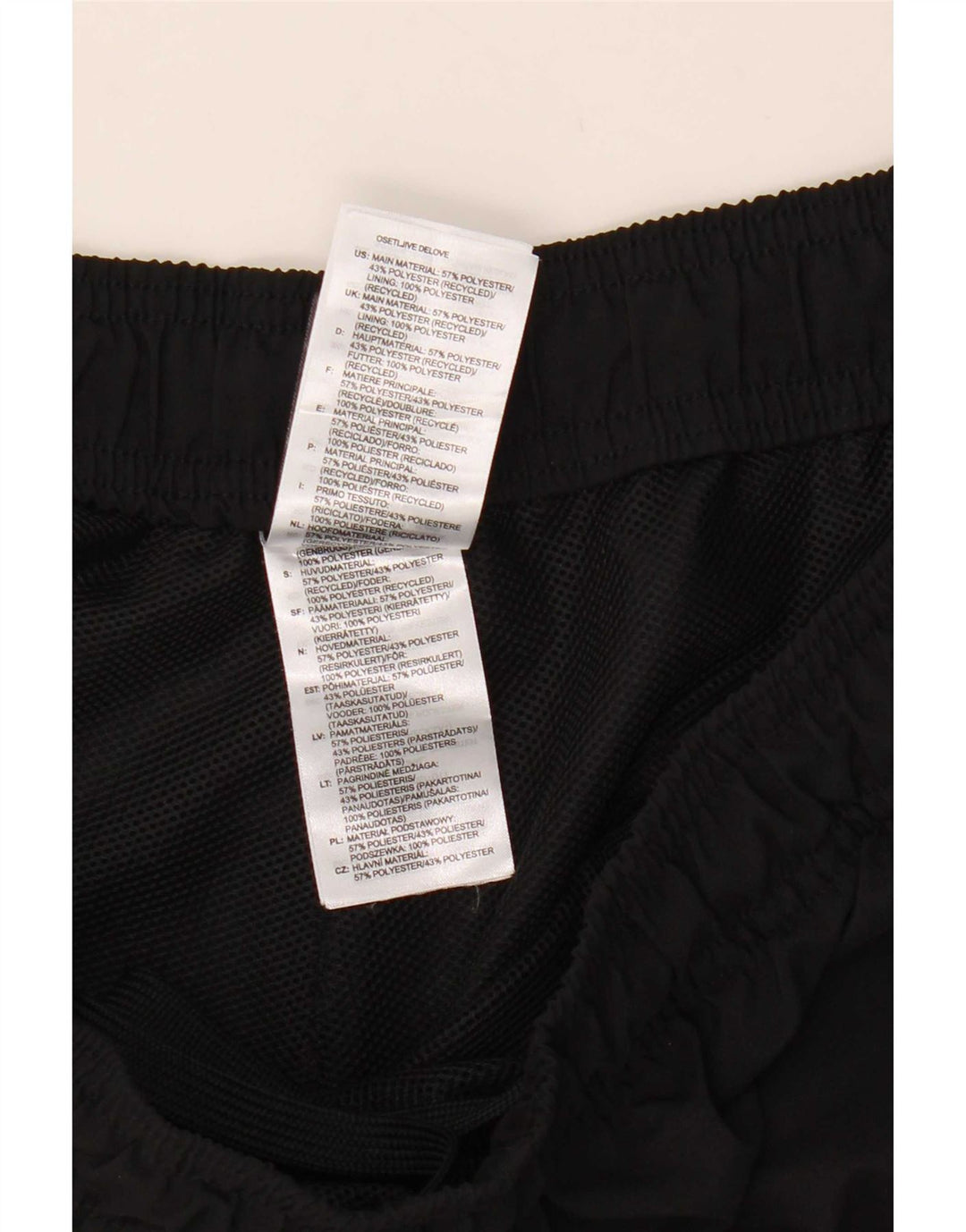 Pantalón Corto Deportivo Adidas Hombre Mediano Negro Poliéster