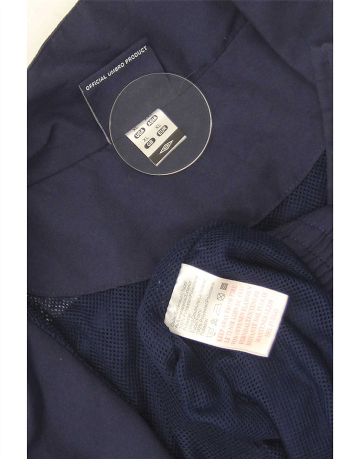 Umbro Hombre Gráfico Chándal Top Chaqueta XL Azul Marino Colorblock Poliéster