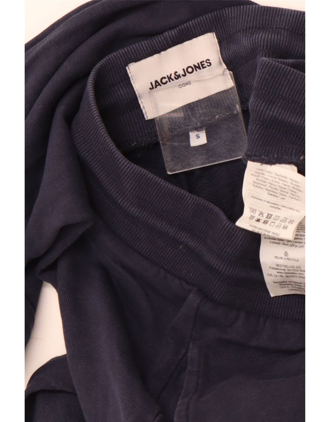 JACK & JONES Hombre Pantalones De Chándal Joggers Small Azul Marino Algodón