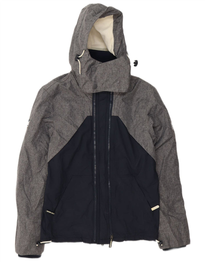 Superdry Chaqueta Cortavientos Con Capucha Para Hombre UK 36 Small Gris Colorblock