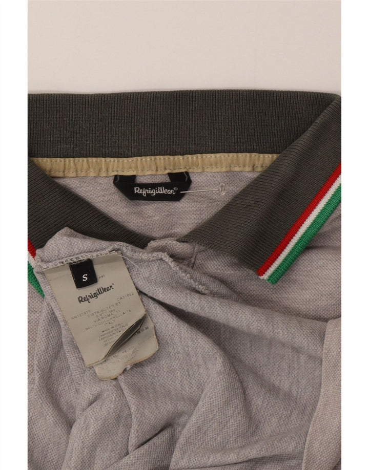 Refrigiwear Polo para hombre pequeño algodón gris