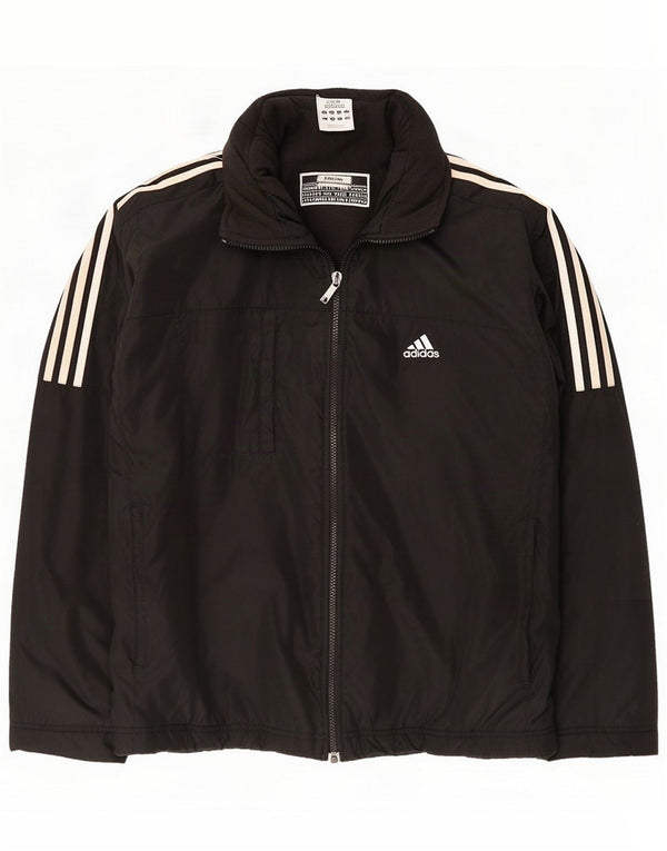 Adidas Chaqueta cortavientos para hombre UK 40 Large Poliamida negra