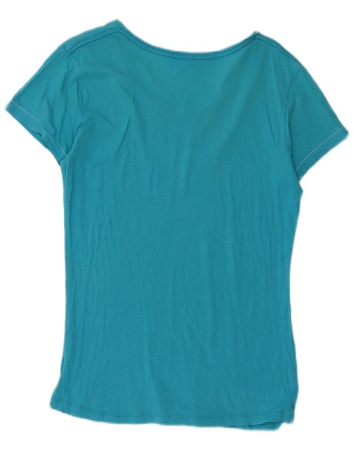 Roxy Camiseta gráfica para mujer Top UK 46 Large Blue Cotton