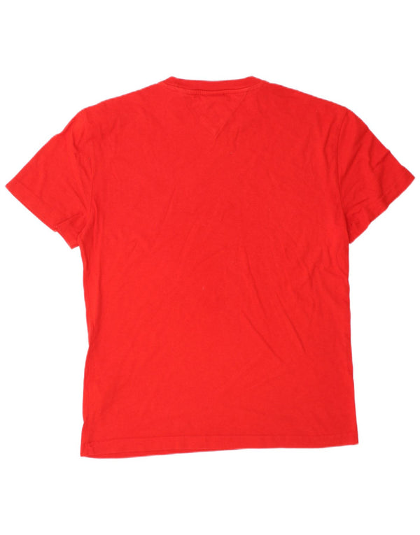 TOMMY HILFIGER Camiseta gráfica para hombre Top Small Red Cotton