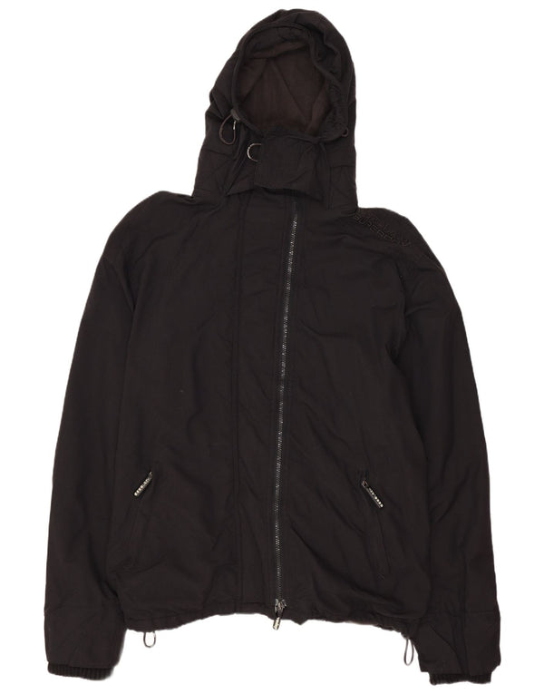 Superdry Chaqueta Cortavientos con Capucha The Windcheater para Hombre UK 44 2XL Negro