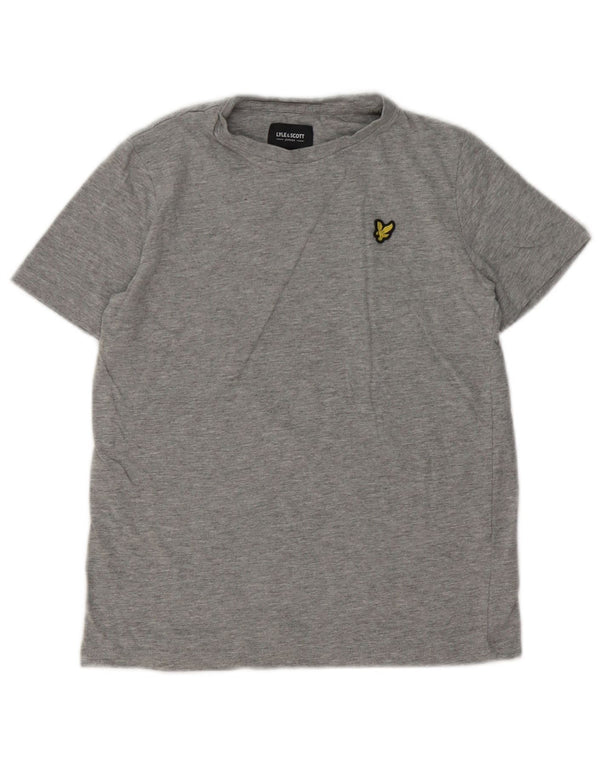 Lyle & Scott Camiseta para niño 10-11 años Algodón moteado gris