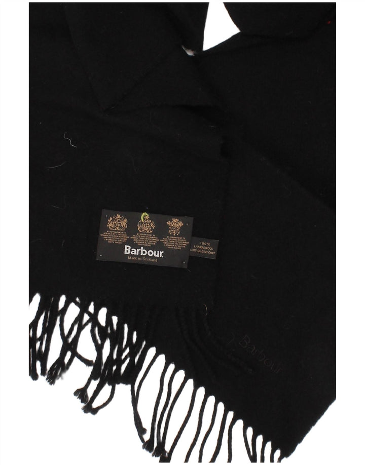 Barbour Bufanda Rectángulo Para Mujer Talla Única De Lana De Cordero Negra Clásica