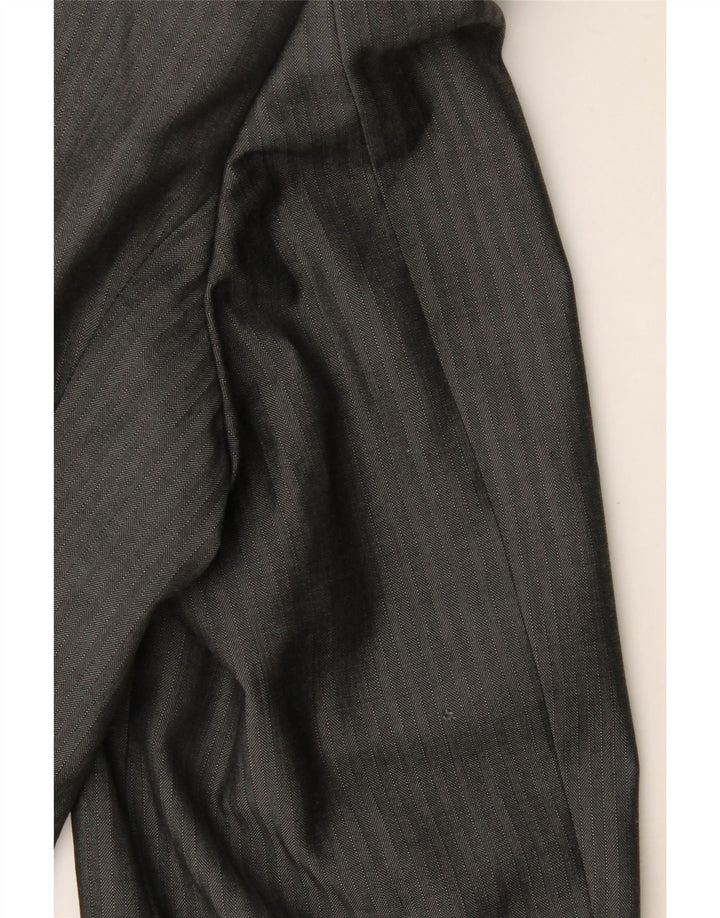 HUGO BOSS Chaqueta tipo blazer de 3 botones para hombre EU 48 Lana a rayas gris medio
