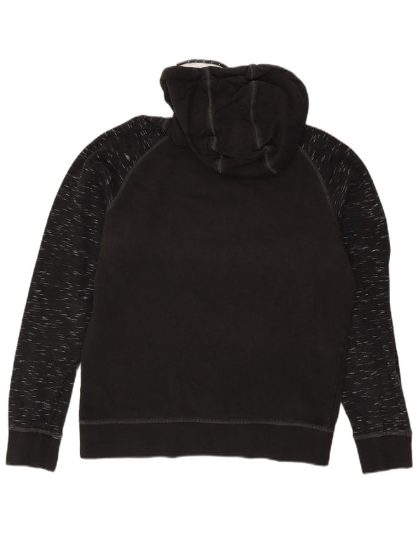 Jack & Jones Hombre Sudadera Con Capucha Gráfica Jersey De Algodón Moteado Negro Mediano