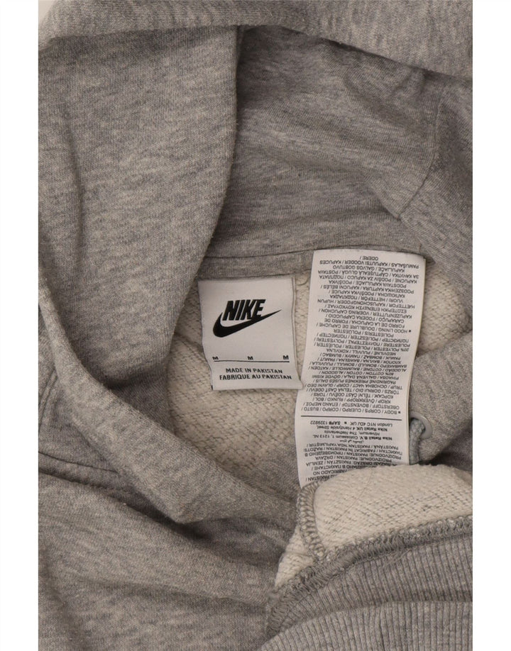 NIKE Jersey con capucha holgado de algodón gris medio para hombre