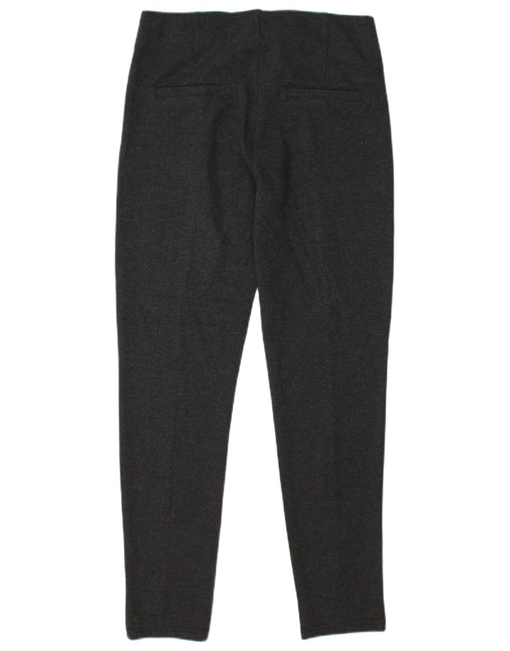 BRUGI Pantalones informales ajustados para mujer, talla grande, W32 L28, viscosa negra