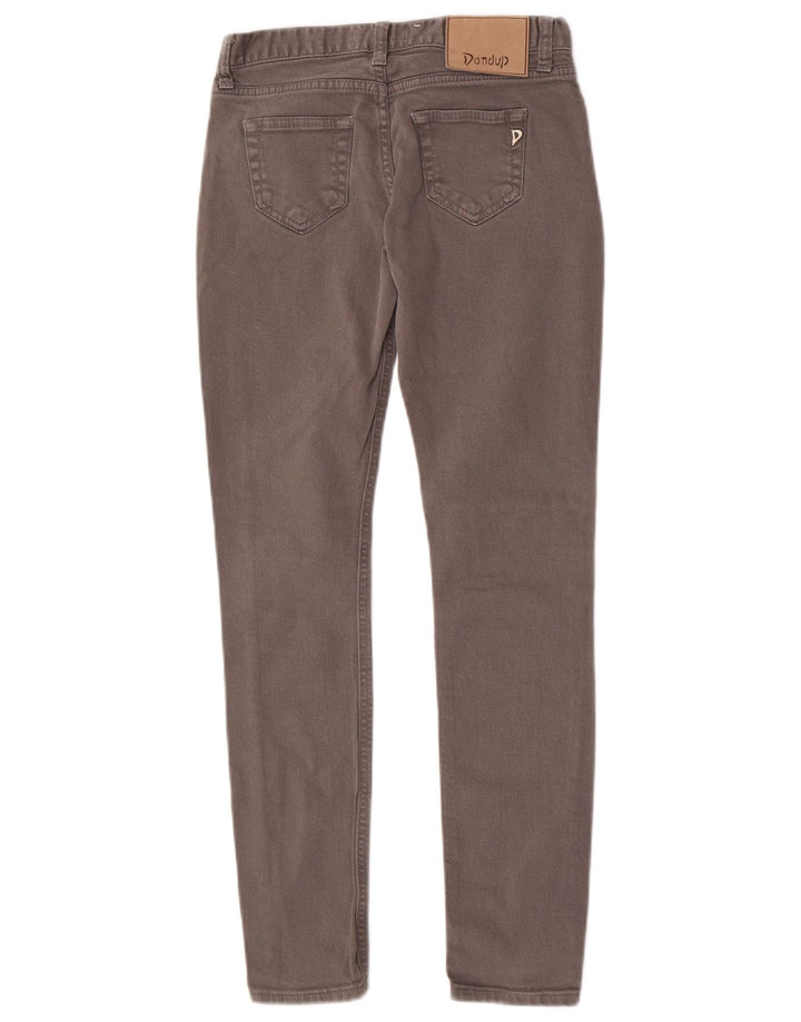 Vaqueros Pitillo Mujer Dondup W25 L29 Algodón Gris