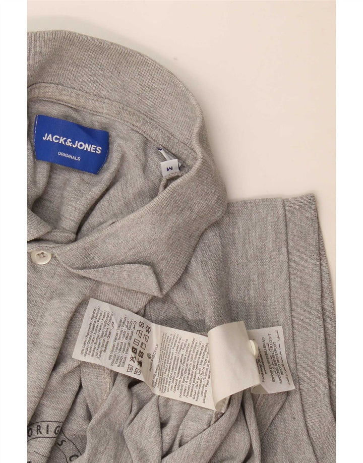 Jack & Jones Polo Regular Fit De Algodón Gris Medio Hombre