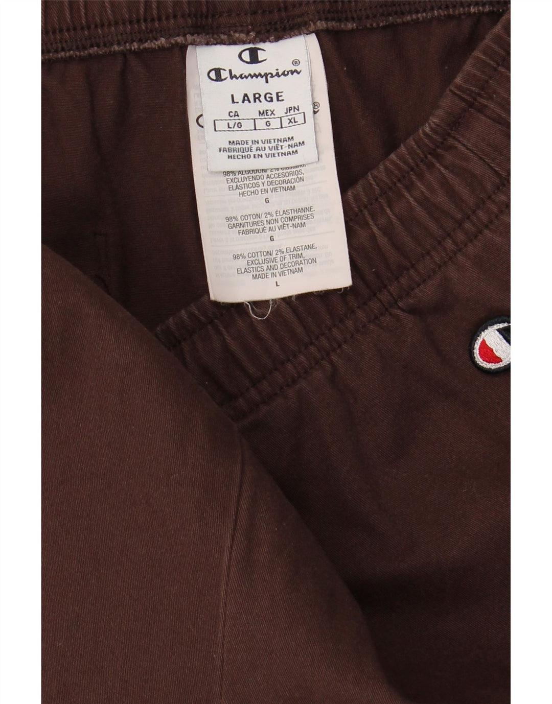 CHAMPION Pantalones de chándal para mujer Joggers UK 14 Large Brown Cotton