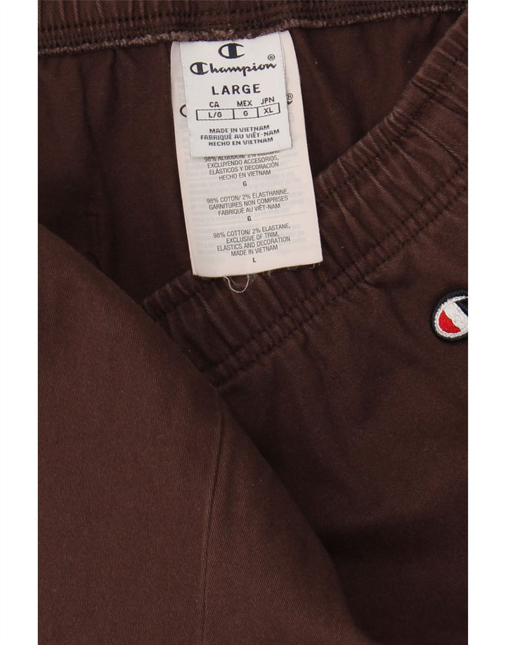CHAMPION Pantalones de chándal para mujer Joggers UK 14 Large Brown Cotton