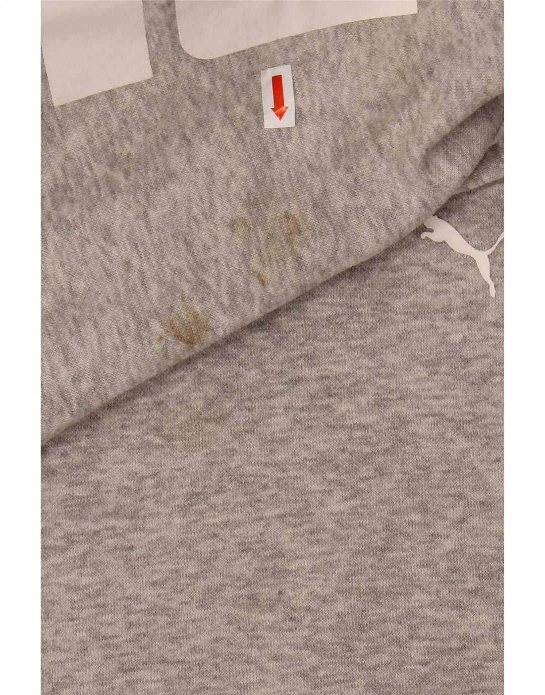PUMA Jersey con capucha extragrande gráfico para mujer Reino Unido 46 Algodón gris grande