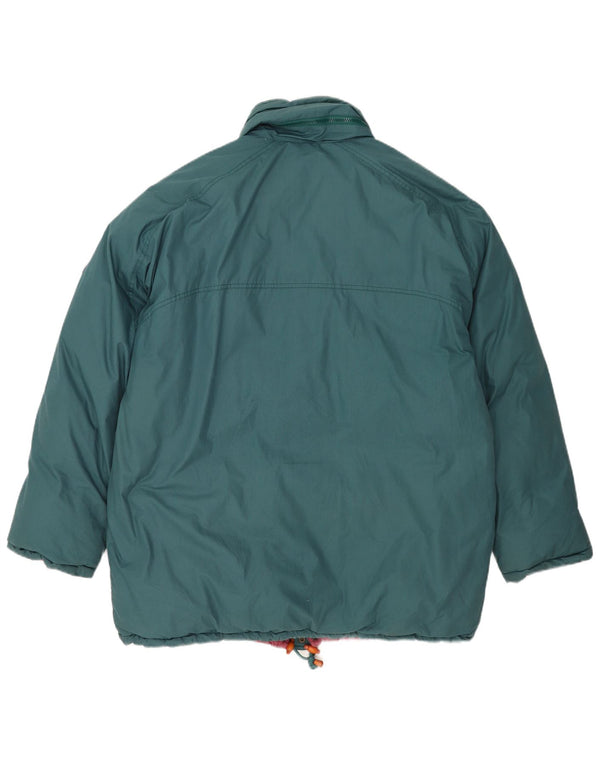 Diadora Chaqueta acolchada holgada para hombre ES 42 XL Poliéster verde