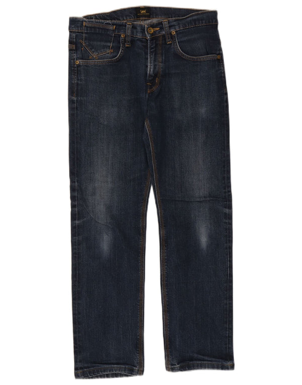 Lee Jeans Rectos Para Hombre W32 L29 Azul Marino