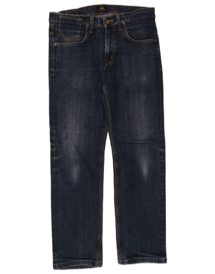 Lee Jeans Rectos Para Hombre W32 L29 Azul Marino