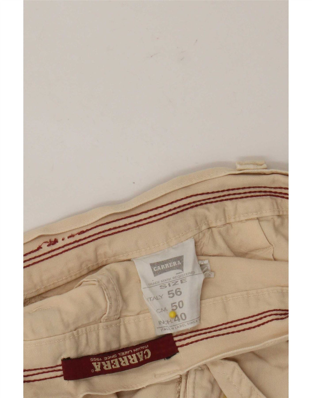 Carrera Shorts Cargo Hombre W40 XL Algodón Beige