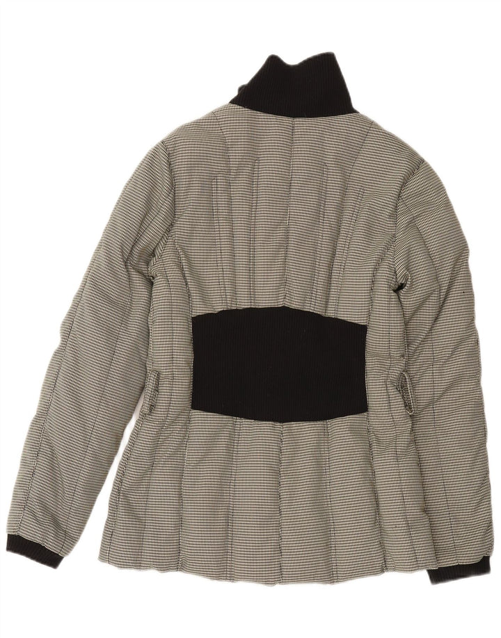 Chaqueta Acolchada Mujer Carhartt IT 42 Poliamida Pata De Gallo Gris Medio