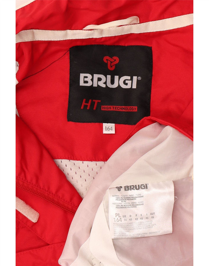 Brugi Chubasquero con Capucha Niña 15-16 Años Rojo Poliamida
