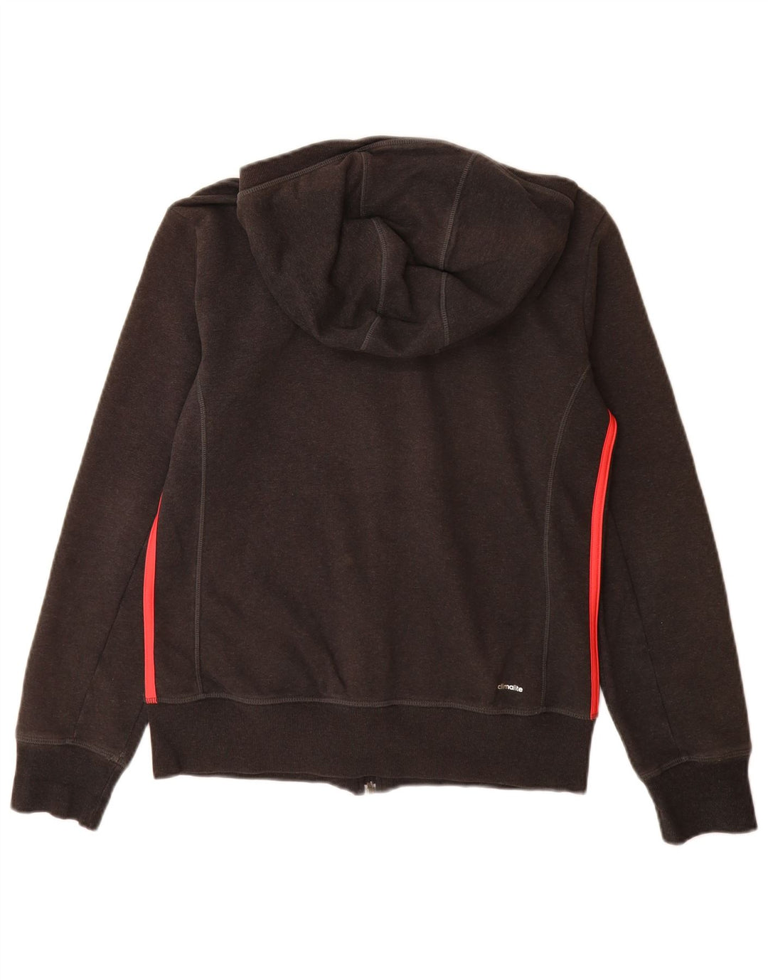 ADIDAS Climalite Zip Sudadera con capucha para mujer Reino Unido 12/14 Mediano Negro Algodón