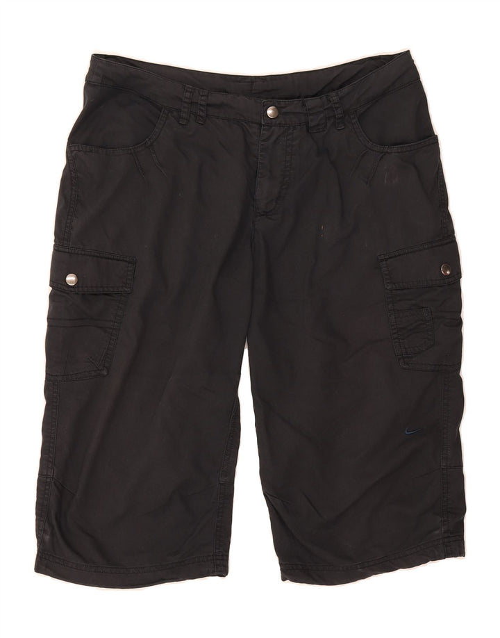 NIKE Womens Bermuda Cargo Shorts UK 12 Medium W32 Black Cotton Vintage Nike and Second-Hand Nike from Messina Hembry 
