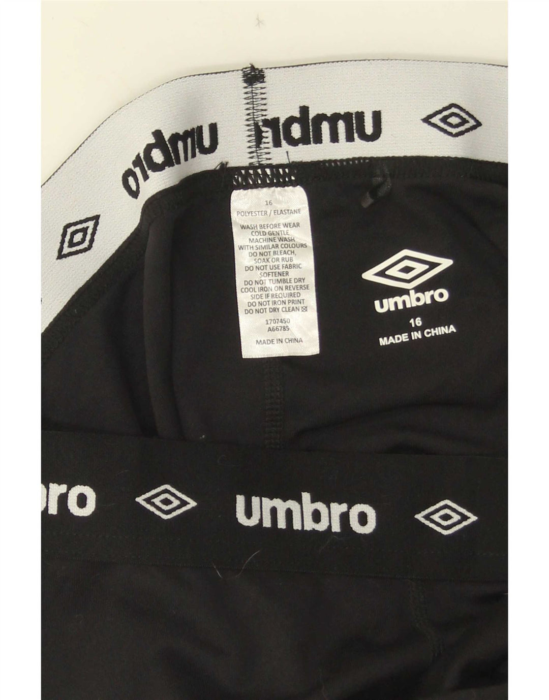 Umbro Leggings Niña 15-16 Años W26 Negro Poliéster
