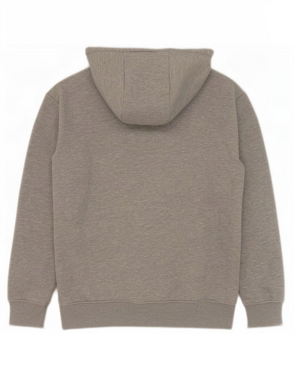Zara Hombre Sudadera Con Capucha Jersey Gris Medio Moteado