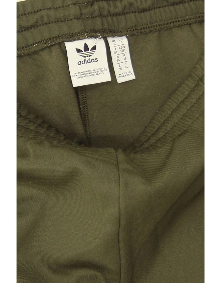 Adidas Pantalones de chándal para mujer UK 10 Small Caqui Poliéster