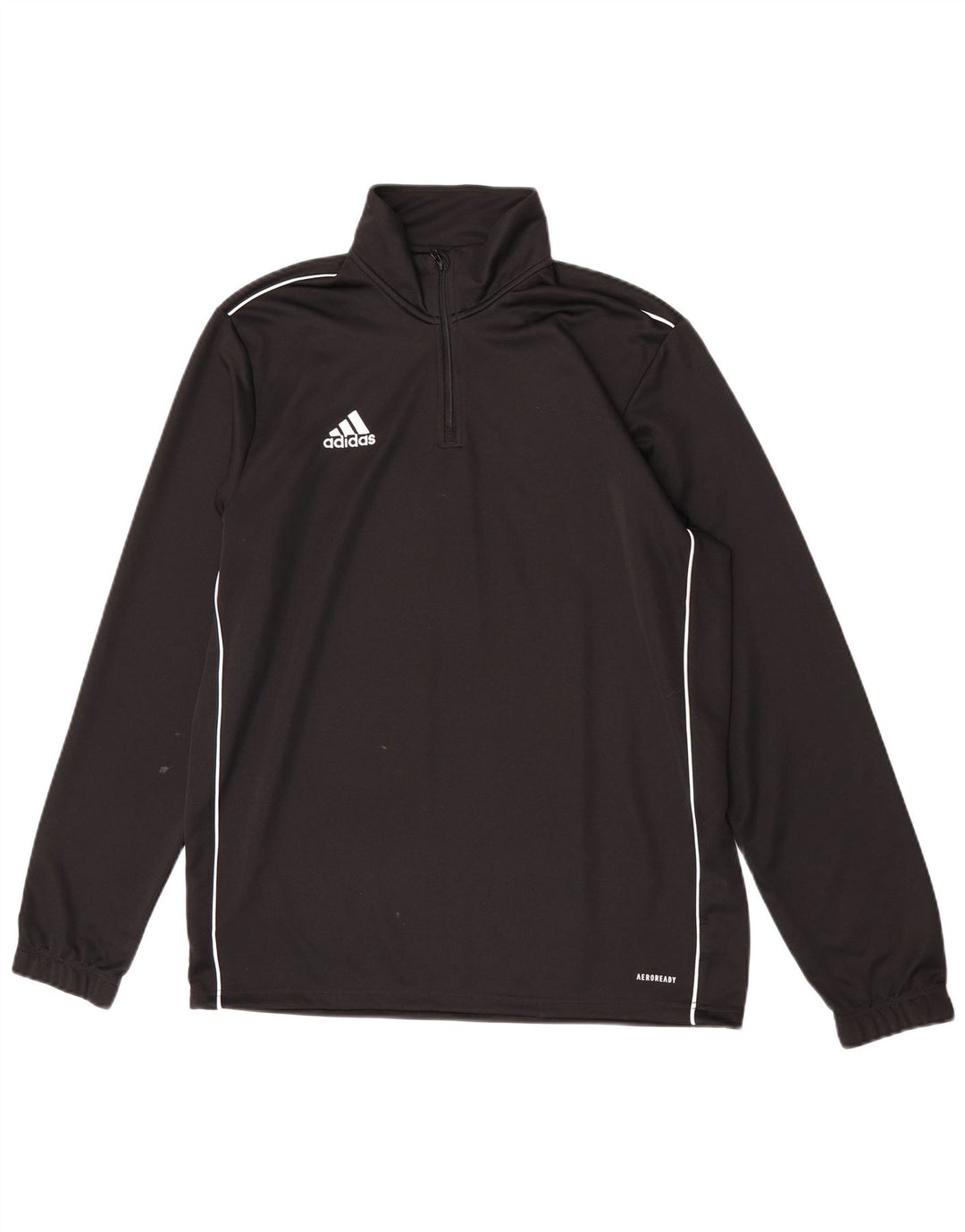 Adidas Aeroready - Chándal con cremallera y cuello para hombre, talla grande, poliéster negro