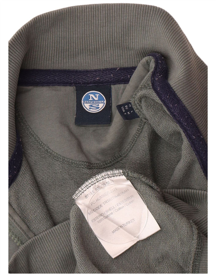 North Sails Chaqueta De Chándal Con Gráfico Para Hombre De Algodón Verde Medio