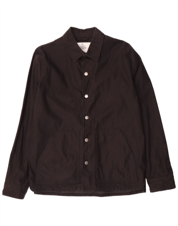 Cheap Monday Chaqueta bomber estampada para hombre UK 38 Mediana Algodón negro